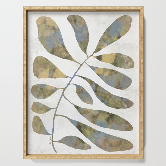 Silhouette plant acrylic Serving Tray Gallery Image 1