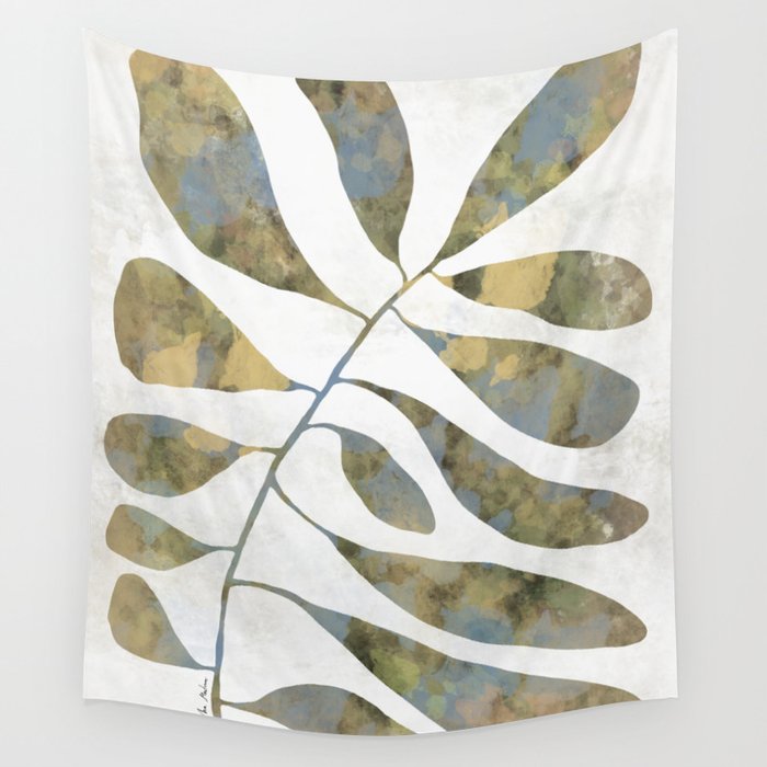 Silhouette plant acrylic Wall Tapestry Gallery Image 1