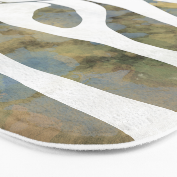 Silhouette plant acrylic Bath Mat Gallery Image 3