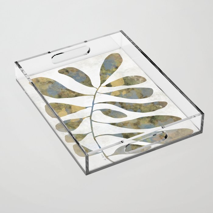 Silhouette plant acrylic Acrylic Tray Gallery Image 1