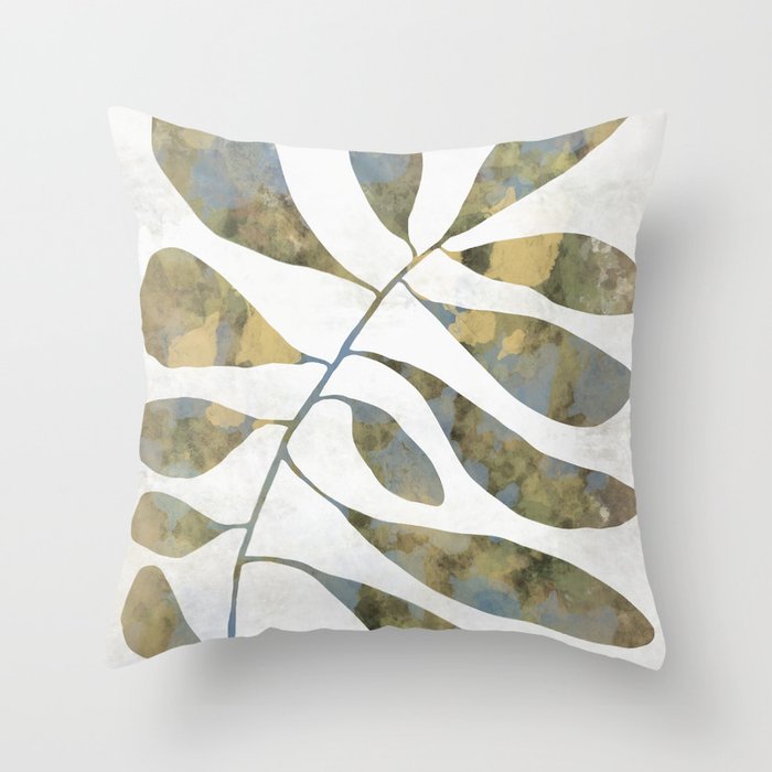 Silhouette plant acrylic Throw Pillow Gallery Image 6