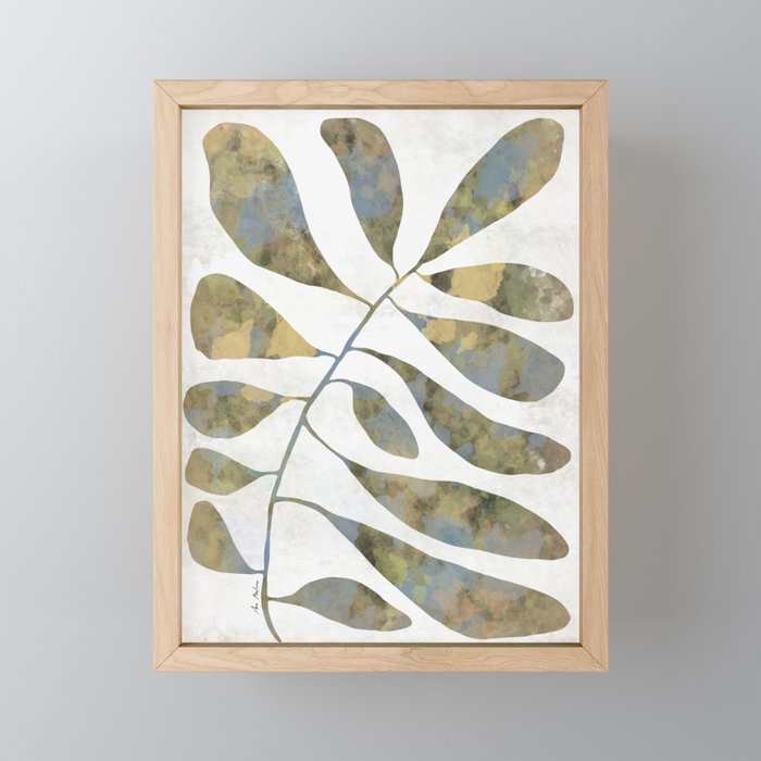 Silhouette plant acrylic Mini Art Print Gallery Image 1