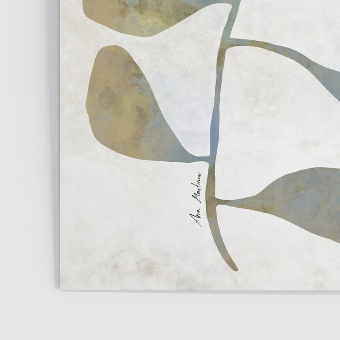 Silhouette plant acrylic Poster Gallery Image 3