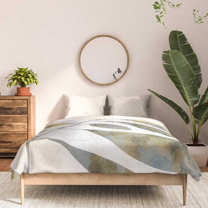 Silhouette plant acrylic Comforter Gallery Image 3