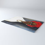 Rare African American Portrait of Aicha Goblet in a Red Hat by Amedeo Modigliani Rug Gallery Image 3