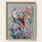 Floral Peacock Garden Serving Tray Gallery Image 1