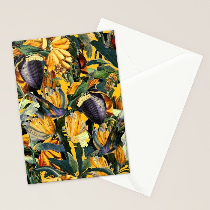 Banana and Leaf Garden Stationery Card Gallery Image 2