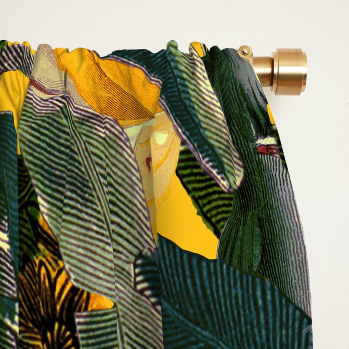 Banana and Leaf Garden Window Curtain Gallery Image 2