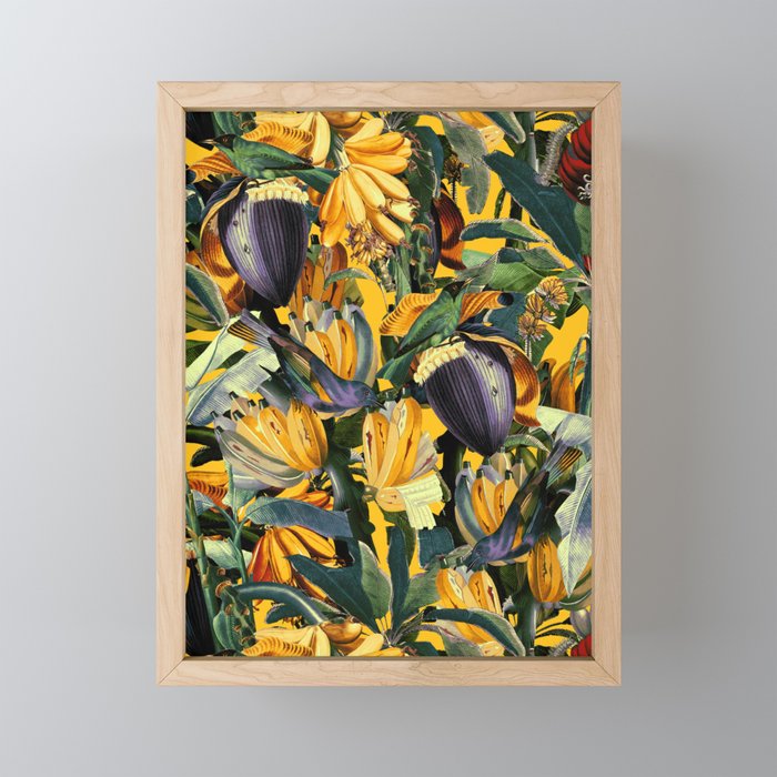 Banana and Leaf Garden Mini Art Print Gallery Image 1