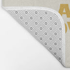 Loved and loving - gold Bath Mat Gallery Image 2