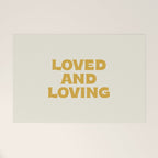 Loved and loving - gold Welcome Mat Gallery Image 1