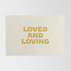 Loved and loving - gold Rug Gallery Image 2