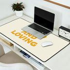Loved and loving - gold Desk Mat Gallery Image 2