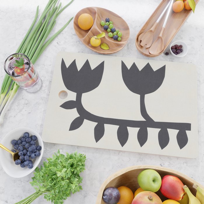 Black Tulips #1 - 3/5 Cutting Board Gallery Image 2