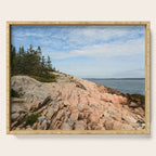 Coastal Life #2 - Travel Photography - Maine art - New England landscape - nature Serving Tray Gallery Image 1