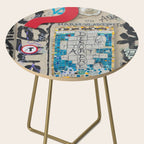 Red question mark on a wall Side Table Gallery Image 2