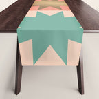 Retro Festive Christmas Star check pattern  Table Runner Gallery Image 1