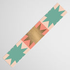 Retro Festive Christmas Star check pattern  Table Runner Gallery Image 3