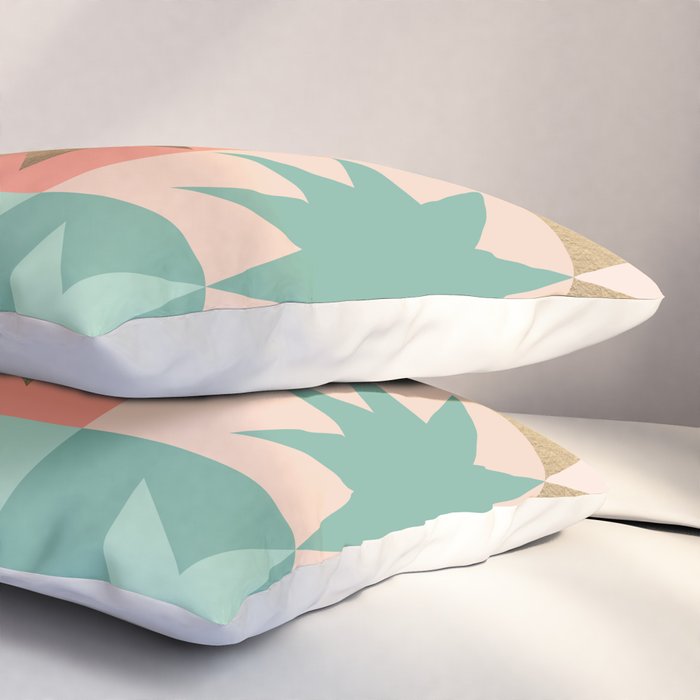 Retro Festive Christmas Star check pattern  Pillow Sham Gallery Image 3