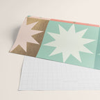 Retro Festive Christmas Star check pattern  Wrapping Paper Gallery Image 2