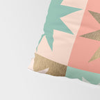 Retro Festive Christmas Star check pattern  Pillow Sham Gallery Image 4