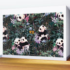 Rainforest Pandas Wall Mural Gallery Image 2