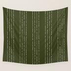 Lines #5 (Olive Green) Wall Tapestry Gallery Image 4