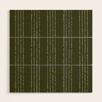 Lines #5 (Olive Green) Wood Wall Art Gallery Image 1