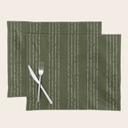Lines #5 (Olive Green) Placemat Gallery Image 1