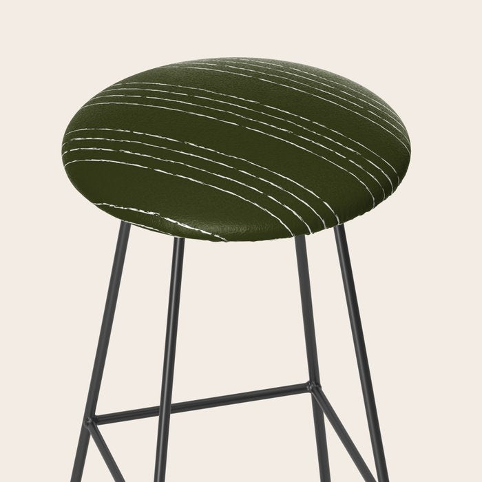 Lines #5 (Olive Green) Stool Gallery Image 2