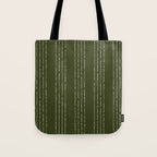 Lines #5 (Olive Green) Tote Bag Gallery Image 1