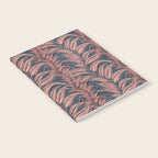 Magic Jungle Vine - midnight & peach Notebook Gallery Image 2