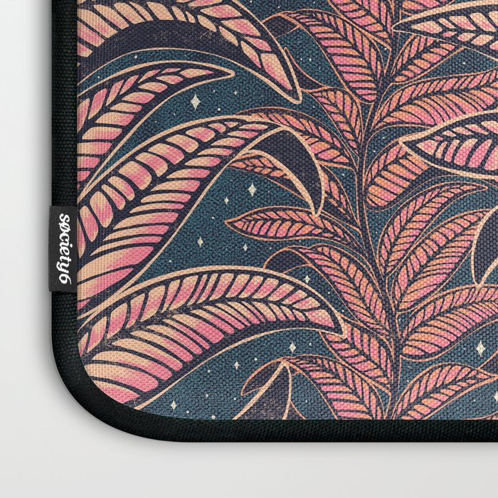 Magic Jungle Vine - midnight & peach Laptop Sleeve Gallery Image 3