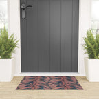 Magic Jungle Vine - midnight & peach Welcome Mat Gallery Image 3