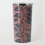 Magic Jungle Vine - midnight & peach Travel Mug Gallery Image 1
