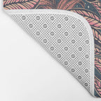 Magic Jungle Vine - midnight & peach Bath Mat Gallery Image 2