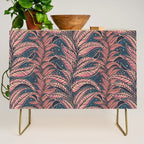 Magic Jungle Vine - midnight & peach Credenza Gallery Image 1