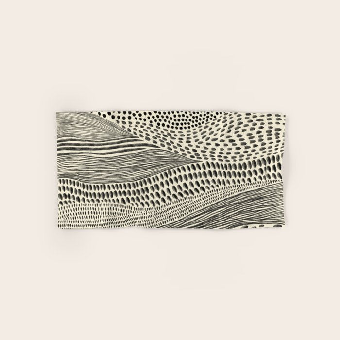 Hand Drawn Patterned Abstract II Towels Gallery Image 1