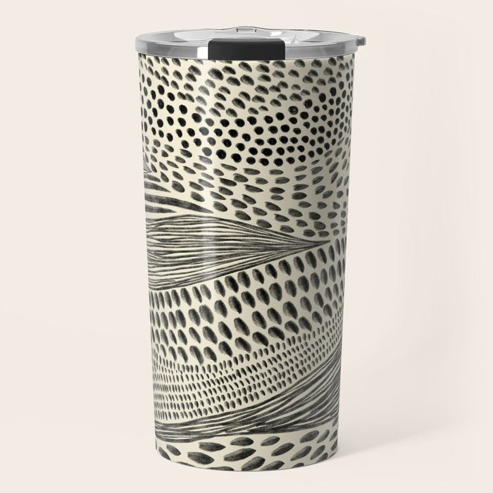 Hand Drawn Patterned Abstract II Travel Mug Gallery Image 1