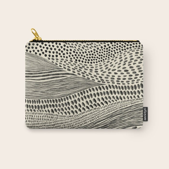 Hand Drawn Patterned Abstract II Carry All Pouch Gallery Image 1