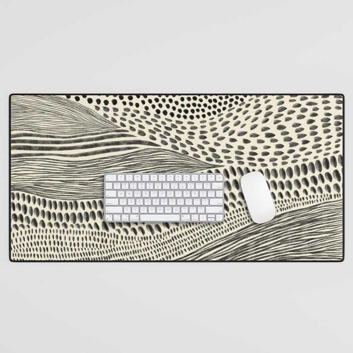 Hand Drawn Patterned Abstract II Desk Mat Gallery Image 1