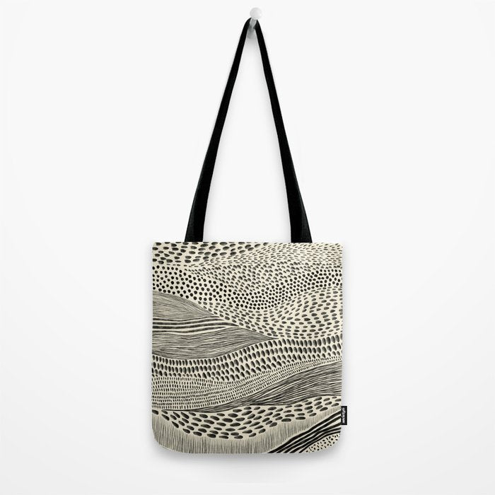 Hand Drawn Patterned Abstract II Tote Bag Gallery Image 2