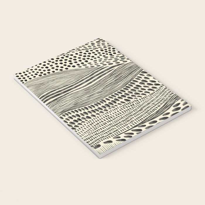Hand Drawn Patterned Abstract II Notebook Gallery Image 3
