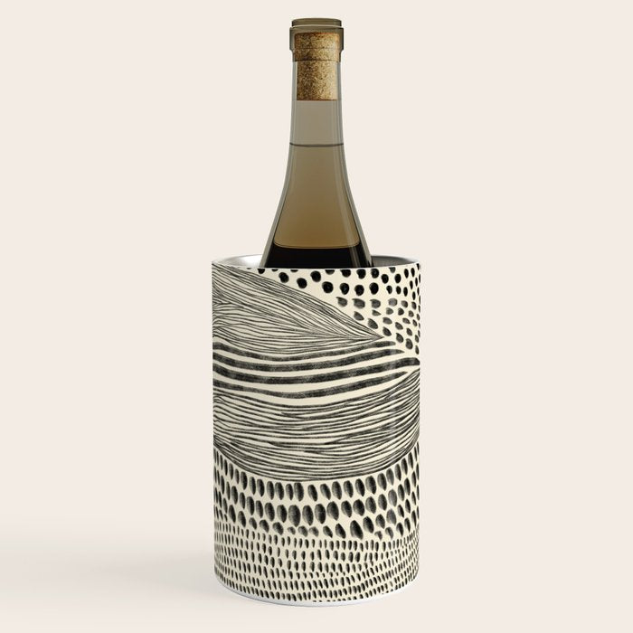 Hand Drawn Patterned Abstract II Wine Chiller Gallery Image 2