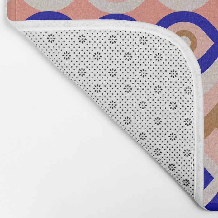 Psychedelic Eye Melt - Blue & Pink Bath Mat Gallery Image 2