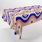 Psychedelic Eye Melt - Blue & Pink Tablecloth Gallery Image 1