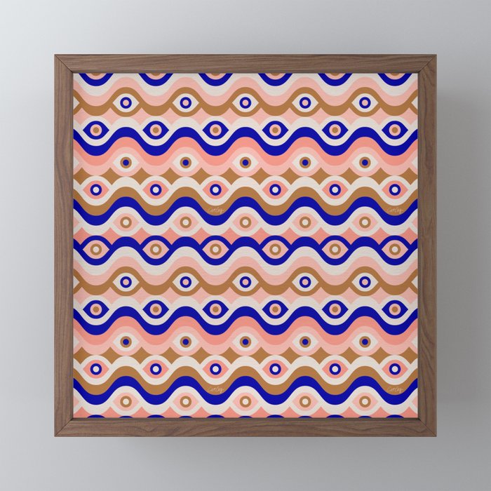 Psychedelic Eye Melt - Blue & Pink Mini Art Print Gallery Image 2