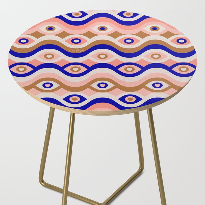 Psychedelic Eye Melt - Blue & Pink Side Table Gallery Image 2