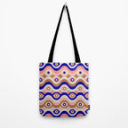 Psychedelic Eye Melt - Blue & Pink Tote Bag Gallery Image 2