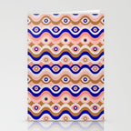 Psychedelic Eye Melt - Blue & Pink Stationery Card Gallery Image 2